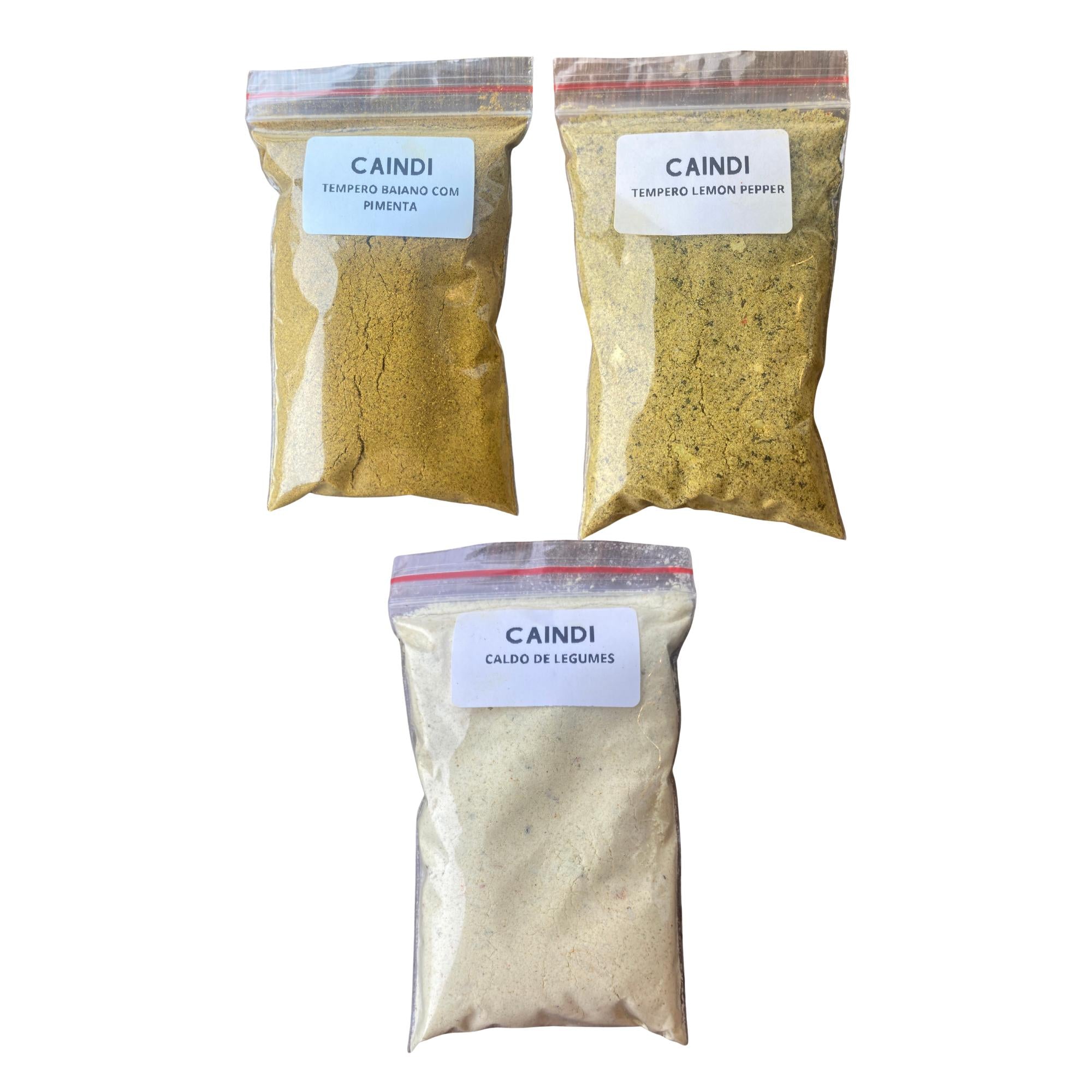 Kit 30 Temperos Caindi Condimentos Especiarias Gourmet Premium Rende Muito Embalagem Vedada